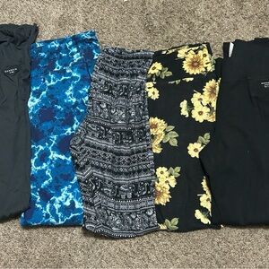 Old Navy Active Blue Tie-Dye Leggings